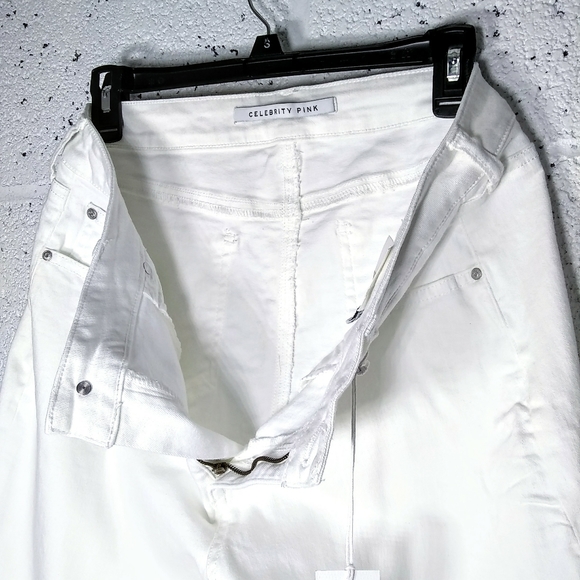 Celebrity Pink New White Denim Jean Shorts Size 15/32 - Picture 5 of 9